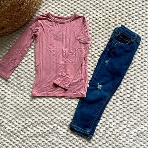 Posh Peanut & Zara Toddler Girl Outfit